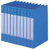ビュートン BRF-A4-B リングファイル A4タテ リング内径25mm ブルー (910-0145) 1箱=10冊