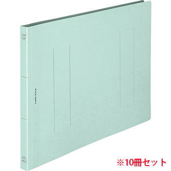 ライオン A-508KB4E フラットファイル【環境】 樹脂押え具 B4ヨコ 150枚収容 水 （713-5323） 1セット＝