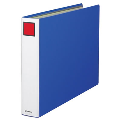 KINGJIM キングファイルスーパードッチ A3ヨコ 60mmとじ 青 (019-3351)