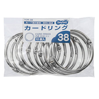 TANOSEE TCR-38 カードリング 内径38mm 10個入 (419-3432)