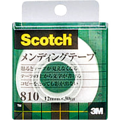 3M 810-1-12C メンディングテープ 小巻 幅12mm (015-3126)