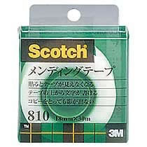 3M 810-1-18C メンディングテープ 小巻 幅18mm (015-3133)