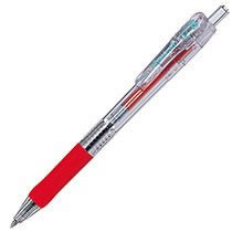 ゼブラ BNH5-R ノック式油性ボールペン タプリクリップ 0.4mm 赤 (210-6441)