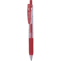 ゼブラ JJS15-R ノック式ジェルボールペン サラサクリップ 0.4mm 赤 （216-2843）