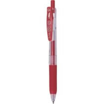 ゼブラ JJS15-R ノック式ジェルボールペン サラサクリップ 0.4mm 赤 (216-2843)