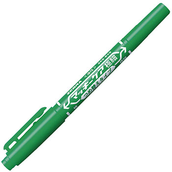 ゼブラ YYTS5-G 油性ツインマーカー マッキーケア 極細 緑 （219-5391）