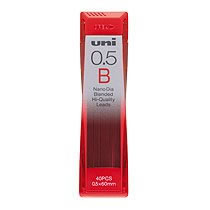 三菱鉛筆 U05202NDB ユニ シャープ替芯 ナノダイヤ 0.5mm B (418-9787) 1個=40本入