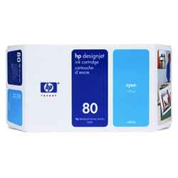 HP C4872A hp80 インクカートリッジ シアン 純正