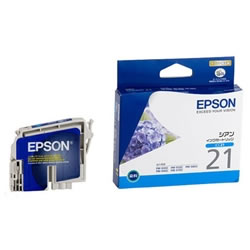 EPSON ICC21 インクカートリッジ シアン 純正