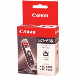CANON BCI-6BK 交換用インクタンク ブラック 純正