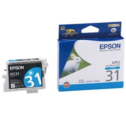 EPSON ICC31 インクカートリッジ シアン 純正