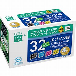 エコリカ ECI-E324P/BOX （ECI-E32 4個P）リサイクルインク