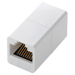 ELECOM LD-RJ45JJ6Y2 RJ45延長コネクタ