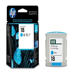 HP C4937A HP18 インクカートリッジ シアン 純正