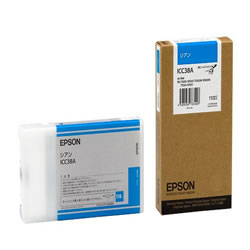 EPSON ICC38A インクカートリッジ シアン 純正