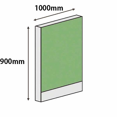 パーテーションLPX 高さ900 幅1000 ライム