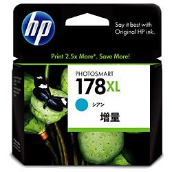 HP CB323HJ HP178XL インクカートリッジ シアン 増量 純正