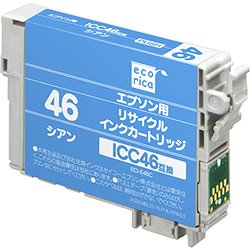 エコリカ ECI-E46C リサイクルインク シアン