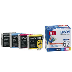 EPSON IC4CL62 インクカートリッジ 4色パック 純正