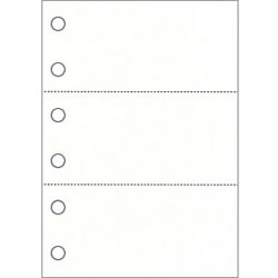 レーザープリンタ用紙 A4 白紙3面 6穴 (2000枚入）