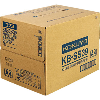 コクヨ KB-SS39 KB用紙 低白色再生紙100% 66g A4 500枚 