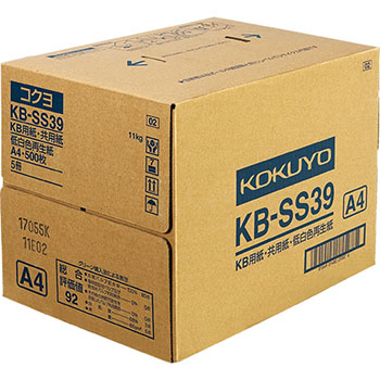 コクヨ KB-SS39 KB用紙 低白色再生紙100% 66g A4 500枚