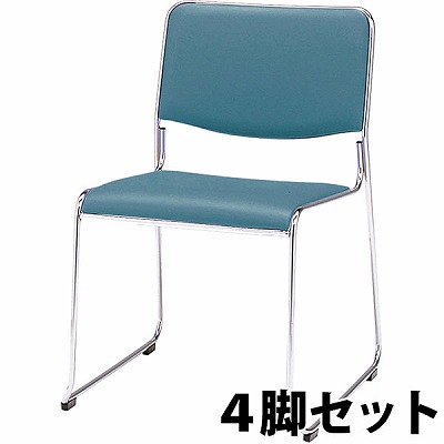 EL-4B-BK-BK 弘益 エレッタミーティングチェア 背樹脂ブラック 背