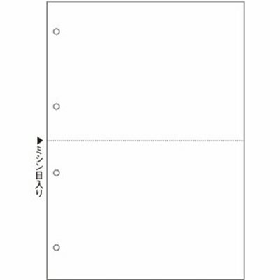 ヒサゴ BPE2003 マルチプリンタ帳票(エコノミープライス) A4 白紙 2面 4穴