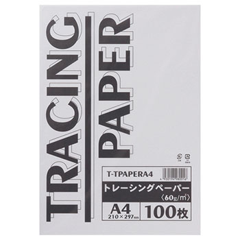 T-TPAPERA4 トレーシングペーパー厚口A4 100枚入り (210-8698)