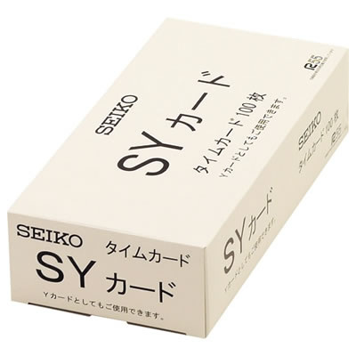SEIKO CA-SY セイコー用タイムカード（全締日対応、両面6欄）
