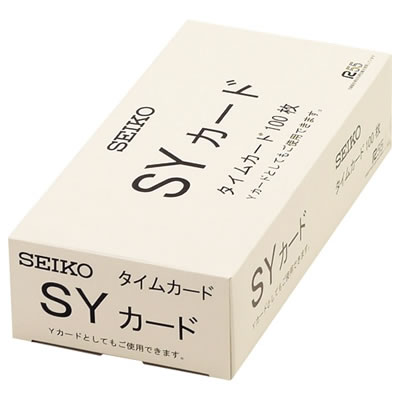 SEIKO CA-SY セイコー用タイムカード(全締日対応、両面6欄)