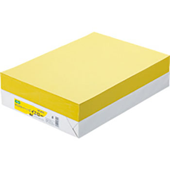 AEC-YEB4B αエコカラーペーパーII イエロー B4 500枚 汎用品 (128-4072) 1冊=500枚 64g