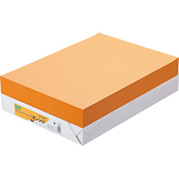 AEC-ORB4B αエコカラーペーパーII オレンジ B4 500枚 汎用品 (128-4034) 1冊=500枚 64g