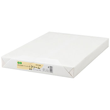 AEC-CRA3B αエコカラーペーパーII クリーム A3 500枚 汎用品 (125-1258) 1冊=500枚 64g