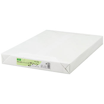 AEC-GRA3B αエコカラーペーパーII グリーン A3 500枚 汎用品 (125-1418) 1冊=500枚 64g