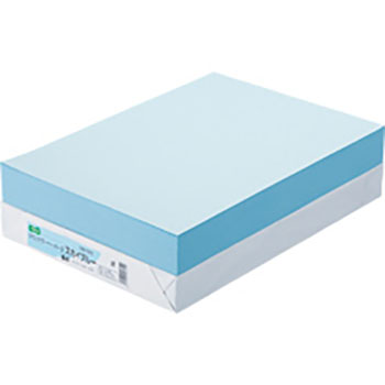 AEC-SBB4B αエコカラーペーパーII スカイブルー B4 500枚 汎用品 (125-1357) 1冊=500枚 64g