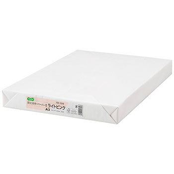 AEC-LPA3B αエコカラーペーパーII ライトピンク A3 500枚 汎用品 (125-1210) 1冊=500枚 64g