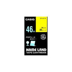 CASIO XR-46YW NAME LANDスタンダードテープ 46mm 黄(黒文字)
