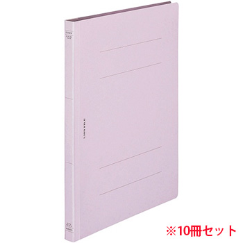 ライオン A-512KA4S フラットファイル【環境】 樹脂押え具 A4タテ 150枚収容 パープル