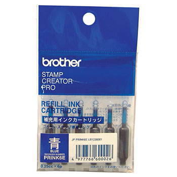 BROTHER PRINK6E 使いきり補充インク 青