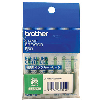 BROTHER PRINK6G 使いきり補充インク 緑