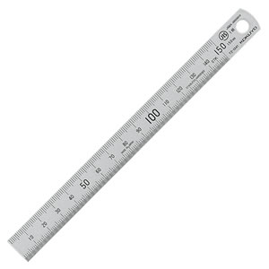コクヨ TZ-1341 ステンレス直定規 C型 JIS1級 15cm
