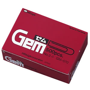 ミツヤ GM-570 ゼムクリップ 小23mm　約500本入 