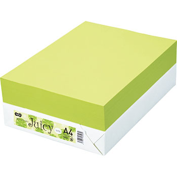 カラーペーパー Juicy ライム 汎用品 (326-5710) 1冊=500枚