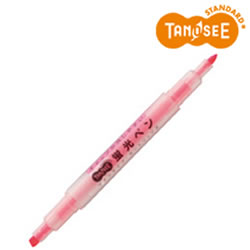 TANOSEE TS-WKT11-P キャップが外しやすい蛍光ペン ツイン ピンク 5本セット
