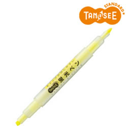TANOSEE TS-WKT11-Y キャップが外しやすい蛍光ペン ツイン 黄 5本セット