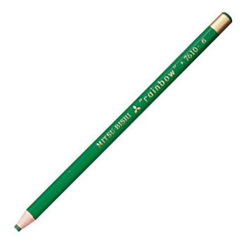三菱鉛筆 K7610.6 水性ダーマトグラフ色鉛筆 みどり
