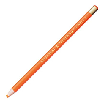 三菱鉛筆 K7610.4 水性ダーマトグラフ色鉛筆 だいだい