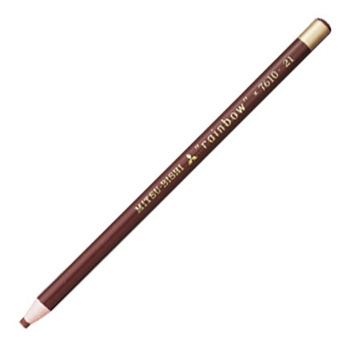 三菱鉛筆 K7610.21 水性ダーマトグラフ色鉛筆 茶