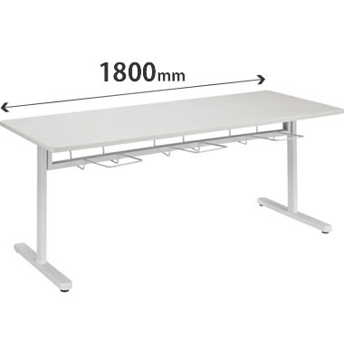 MDL-1875TS-WW 食堂用テーブル 6人掛け 幅1800×奥行750mm ホワイト